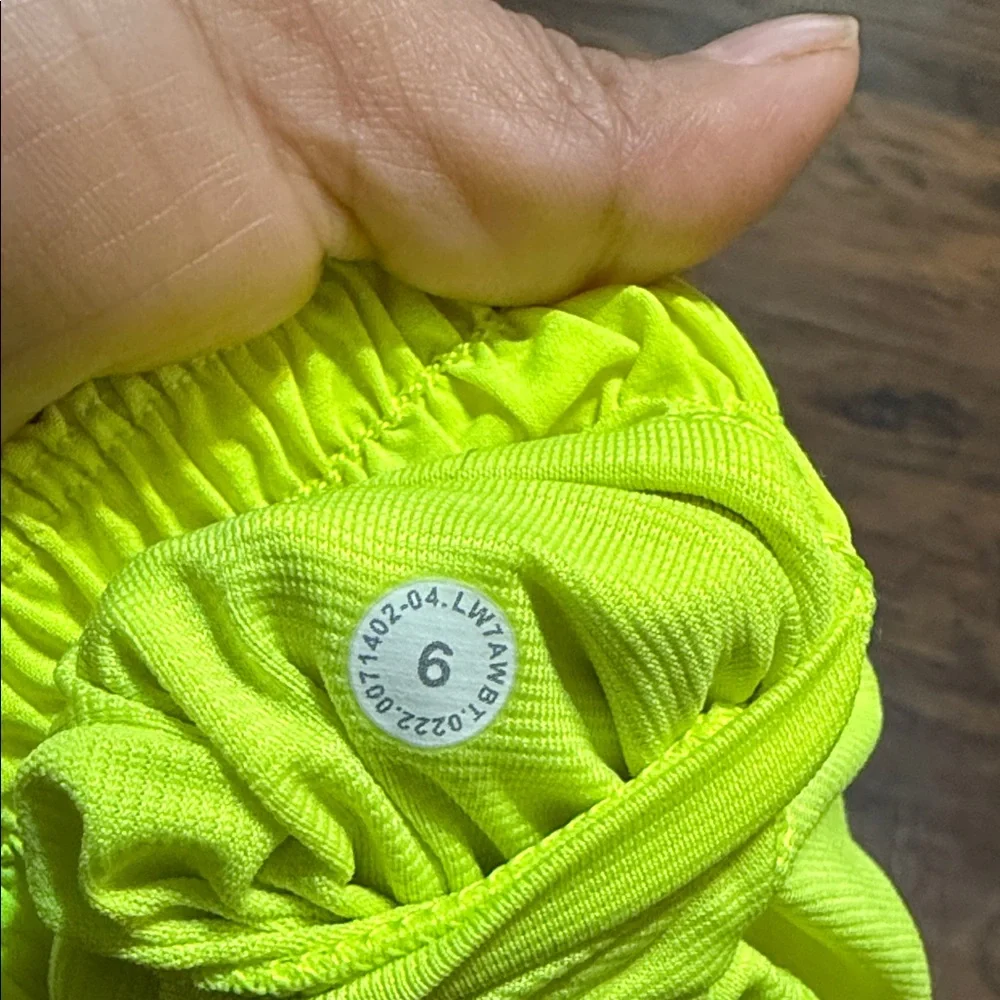 Lululemon Athletica Neon Yellow Athletic Shorts